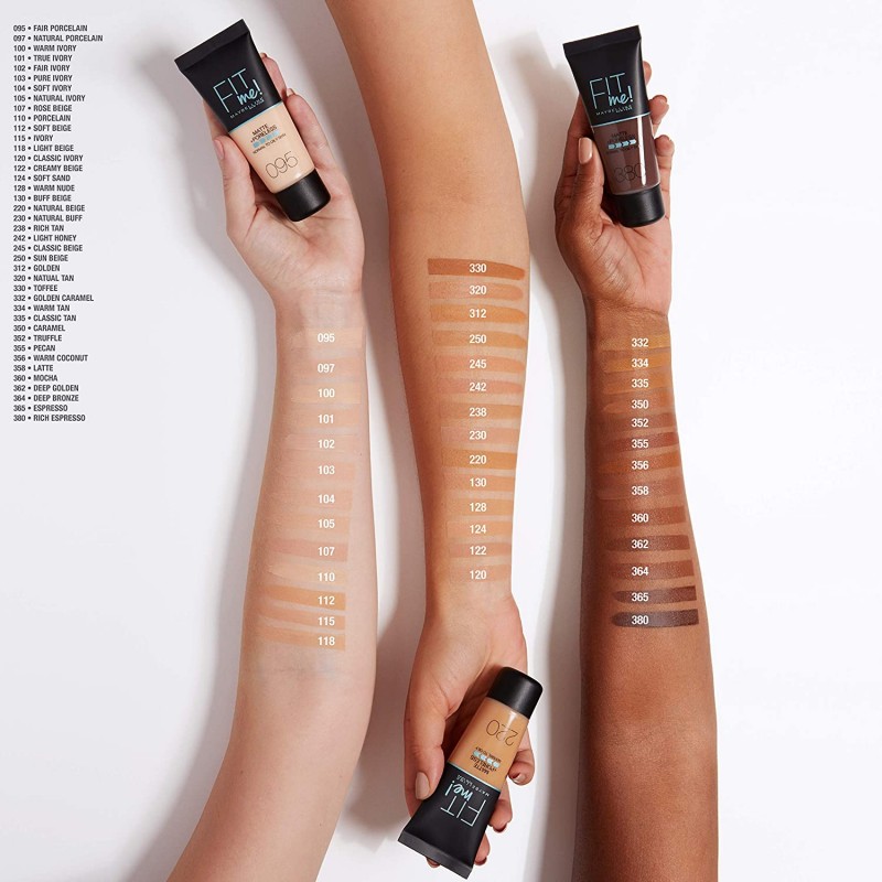 Maybelline New York Fit Me Matte 107 Rose Beige