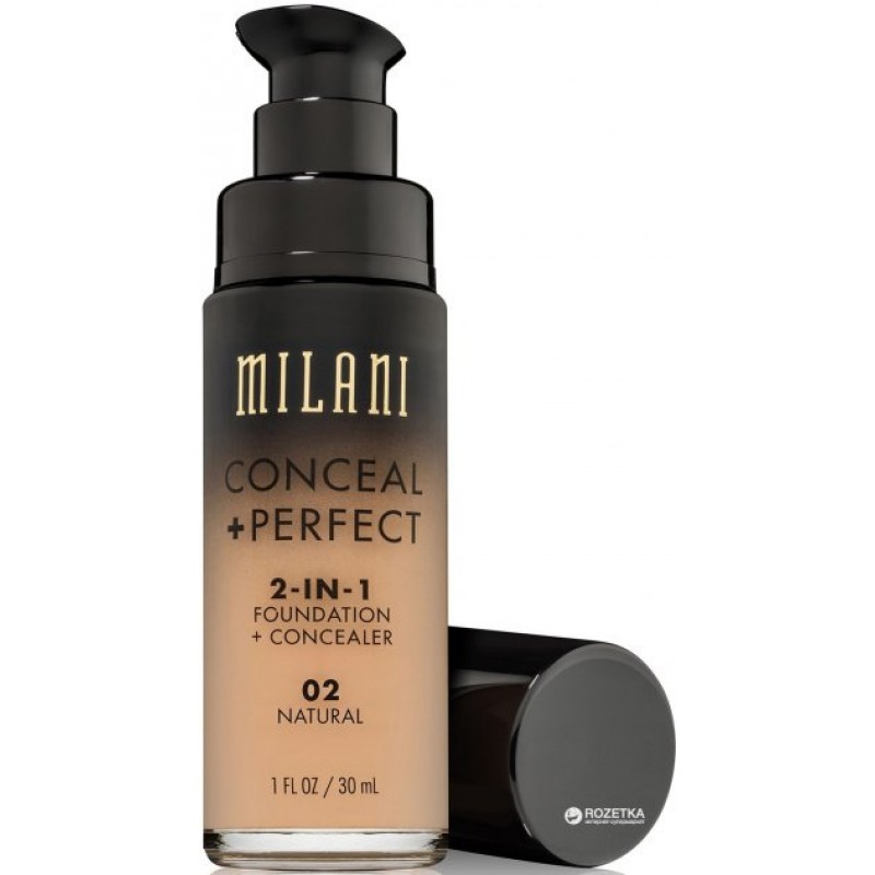 Milani - Foundation 2in1 - 02 Natural - Conceal Pe...
