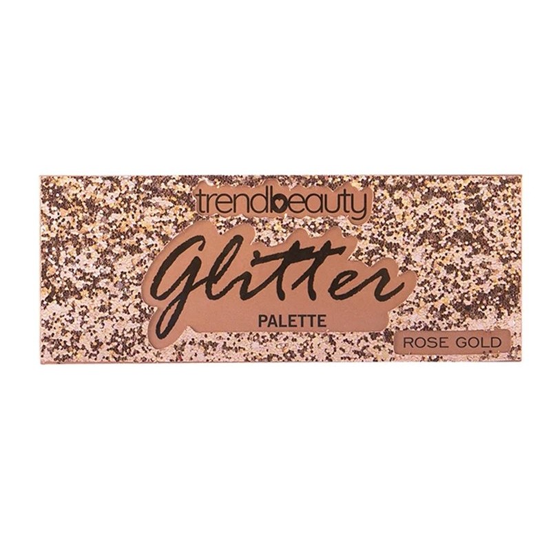 TrendBeauty Glitter Palette Rose Gold 10 Shades Ma...