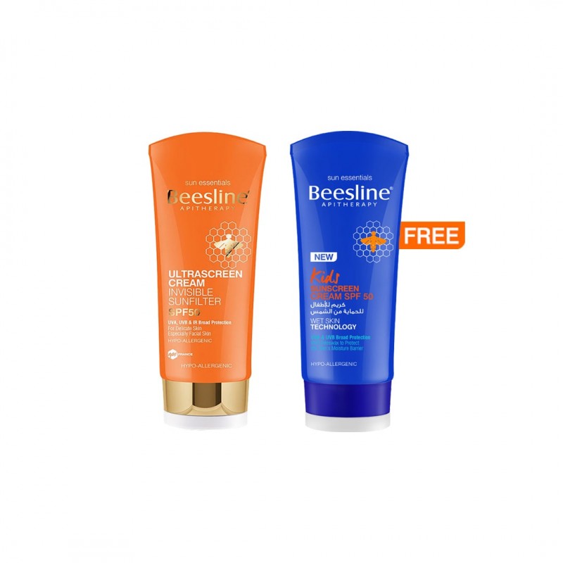 beesline ultrasunscrean cream 60 ml and kids sunsc...