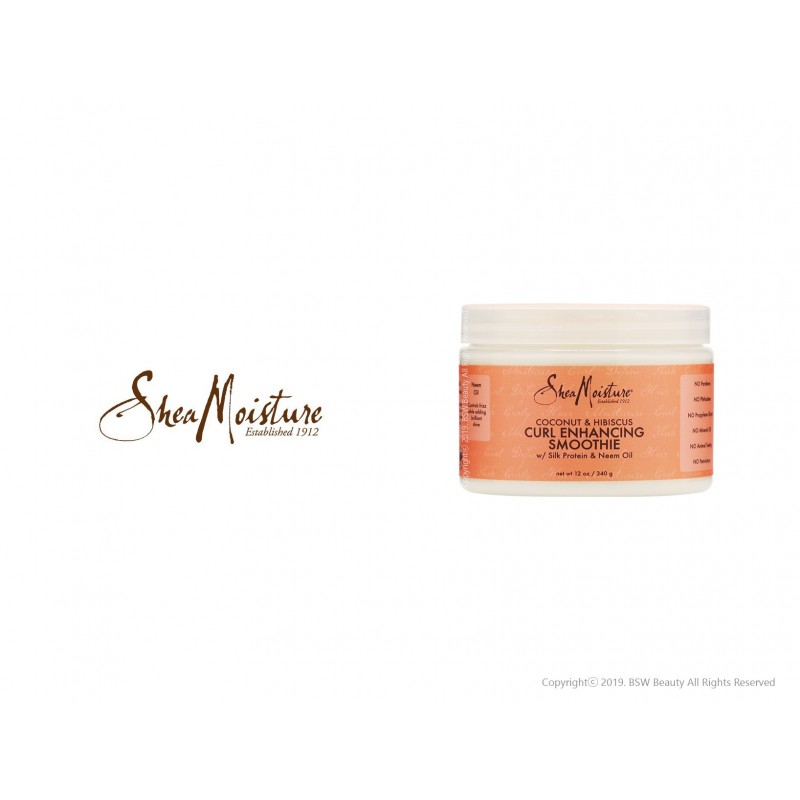 Shea Moisture batido reforzador de rizos coco e hibisco,340g